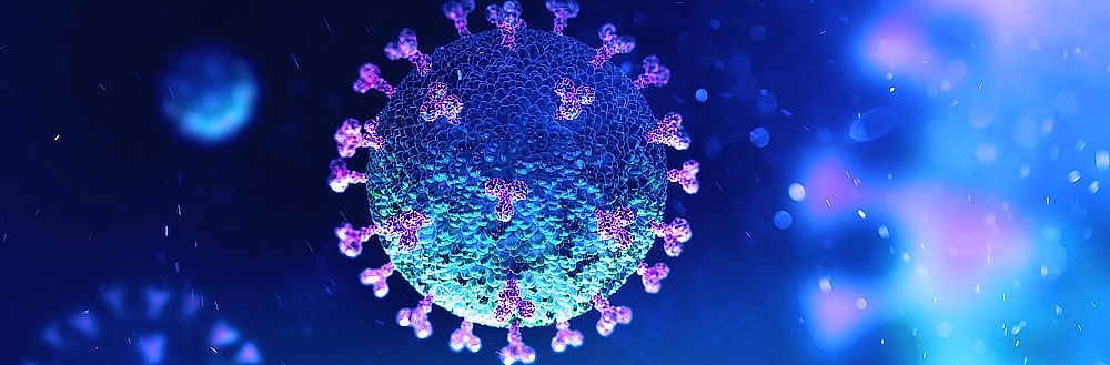 koronavirus-model-na-modrem-pozadi-min